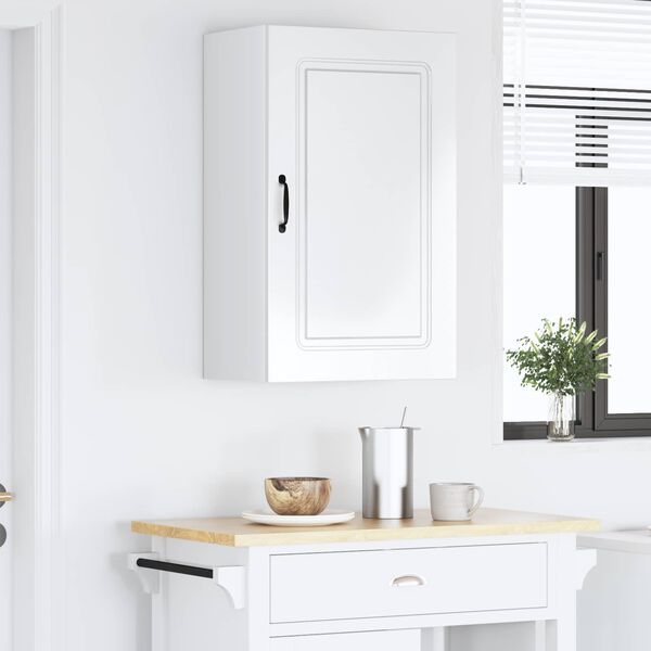 vidaXL Kitchen Cabinet Kalmar High Gloss White 50 x 31 x 80 cm