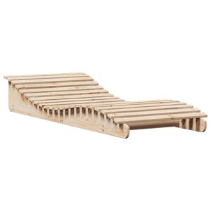 vidaXL Sun Lounger 205x80x31,5 cm Solid Wood Pine