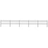vidaXL Garden Fence with Spear Top Steel 892.5x80 cm Black