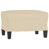 vidaXL Footstool Cream 60x50x41 cm Fabric