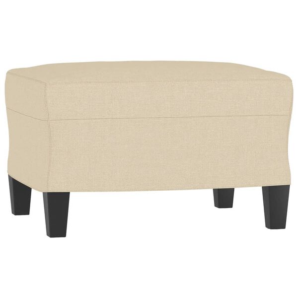 vidaXL Footstool Cream 60x50x41 cm Fabric