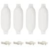 vidaXL Boat Fenders 4 pcs White &Oslash; 11x40 cm PVC