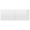 vidaXL TV Cabinets 4 pcs High Gloss White 80x30x30 cm Engineered Wood