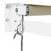 vidaXL Retractable Awning Cream 4x3 m Fabric and Aluminium