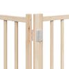 vidaXL Dog Gate with Door Foldable 9 Panels 450 cm Poplar Wood