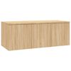 vidaXL TV Cabinet Sonoma Oak 80x34x30 cm Engineered Wood