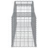 vidaXL Arched Gabion Baskets 15 pcs 300x50x60/80 cm Galvanised Iron