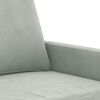 vidaXL 4 Piece Sofa Set Light Grey Velvet