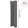 vidaXL Double-Sided Garden Fence 110x300 cm Grey
