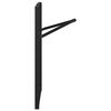 vidaXL Beer Table Leg 2 pcs Black 39 x 3 x 75 cm Powder-Coated Steel