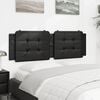 vidaXL Headboard Cushion "Zadar" Black 152 cm Queen Faux Leather