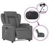 vidaXL Electric Massage Recliner Chair Grey Faux Leather