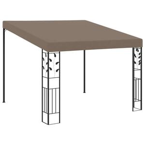 vidaXL Wall-mounted Gazebo 3x3x2,5 m Taupe