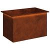 vidaXL Garden Planter with LED Rusty 50 x 80 x 48 cm Weathering Steel