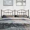 vidaXL Metal Headboard Black 180 cm