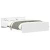 vidaXL Bed Frame without Mattress White 150x200 cm