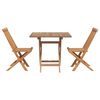 vidaXL 5 Piece Garden Dining Set Solid Teak Wood