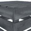 vidaXL Garden Pallet Table Grey Wood