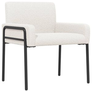 vidaXL Accent Chair Cream Boucl&eacute;