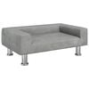 vidaXL Dog Bed Light Grey 70x45x26.5 cm Velvet