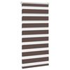 vidaXL Zebra blind 60.9x120 cm Fabric Width 56.7 cm coffee