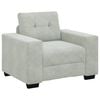 vidaXL Sofa Set 3 pcs Light Grey 221 x 80 x 80 cm Velvet