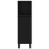 vidaXL 3 Piece Bathroom Cabinet Set Black Engineered Wood