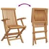 vidaXL Garden Dining Set 3 pcs Brown Solid Acacia Wood