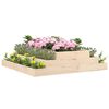 vidaXL Planter 110x110x27 cm Solid Wood Pine