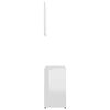 vidaXL Bathroom Furniture Set High Gloss White Engineered Wood