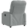vidaXL Electric Massage Recliner Chair Light Grey Fabric