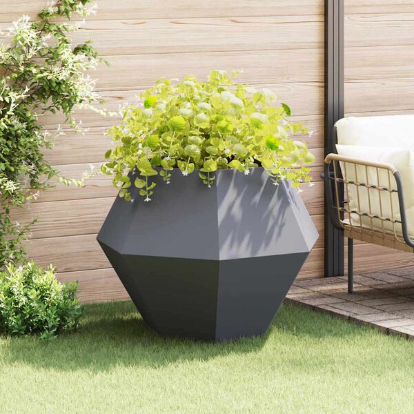 vidaXL Planter Anthracite 100 x 100 x 80 cm Steel