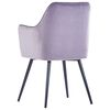 vidaXL Dining Chairs 2 pcs Grey Velvet
