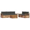vidaXL Outdoor Sofa Set 6 pcs Natural and Anthracite