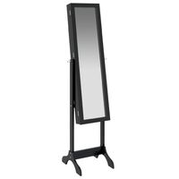 vidaXL Free-Standing Mirror Black 34x37x146 cm