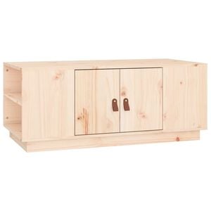 vidaXL Coffee Table | Pine | Solid pine wood | Coffee Table | Rectangular