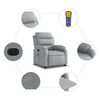 vidaXL Electric Massage Recliner Chair Light Grey Fabric