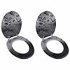 vidaXL Toilet Seats with Lids 2 pcs MDF Water
