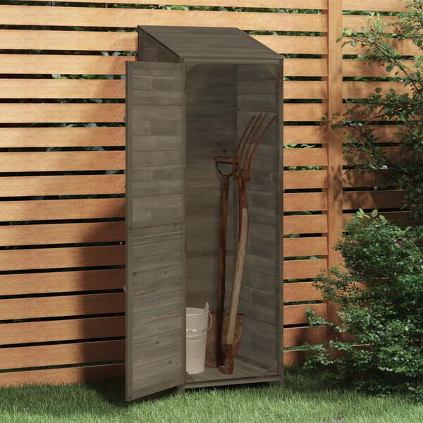 vidaXL Garden Shed Anthracite 55x52x174.5 cm Solid Wood Fir