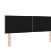 vidaXL Headboard with Headboard Dark Grey 160 cm Faux Leather