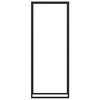 vidaXL Firewood Rack Matt Black 80x28x222 cm Steel