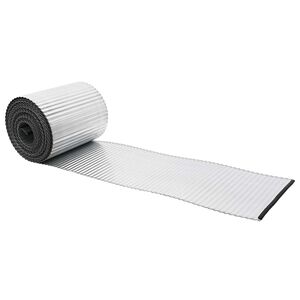 vidaxl Lawn Edging 5 m x 20 cm Galvanised Steel Silver