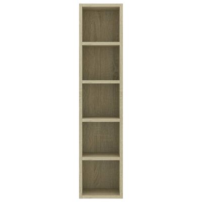 vidaXL CD Cabinet Sonoma Oak 21x16x93.5 cm Engineered Wood