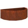 vidaXL Planter Rusty 120 x 60 x 35 cm Weathering Steel