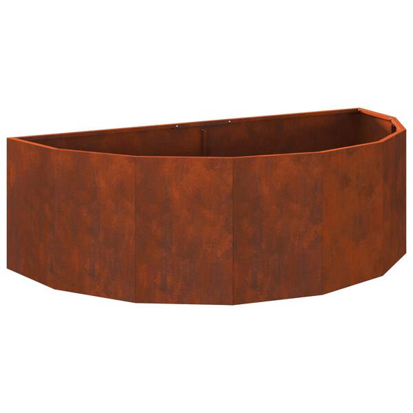 vidaXL Planter Rusty 120 x 60 x 35 cm Weathering Steel
