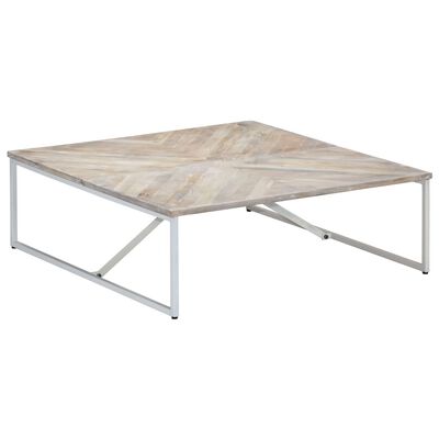 vidaXL Coffee Table 110x110x36 cm Solid Mango Wood