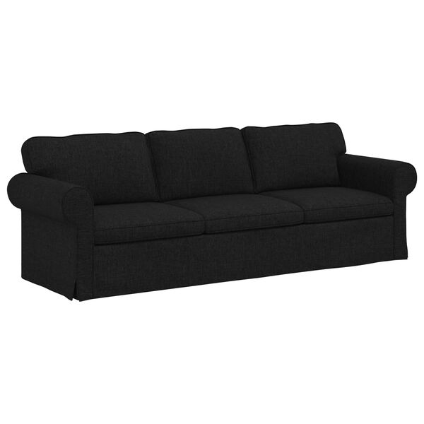 vidaXL Sofa Black Overall dimensions: 245 x 82 x 80 cm (W x D x H)