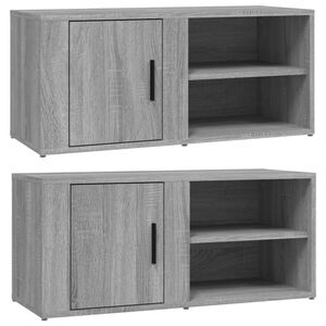 vidaXL TV Cabinets 2 pcs Grey Sonoma 80x31.5x36 cm Engineered Wood