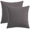 vidaXL Cushion with Pillow HEERLEN 2 pcs Light Grey Fabric