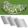 vidaXL Lawn Fence 15 pcs Galvanised Steel 100x20 cm